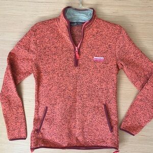 Simply Southern Coral Speckled Pullover medium